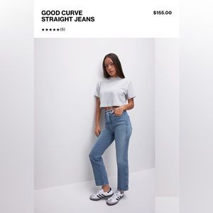 Good American GOOD CURVE STRAIGHT JEANS